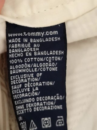 Pantalones cortos de rayas beige