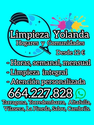 Limpieza profesional en hogar y comunidades.