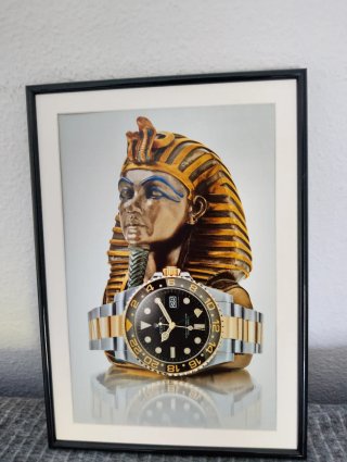 Pubblicità originale di orologi con cornice inclusa