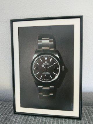 Pubblicità originale di orologi con cornice inclusa