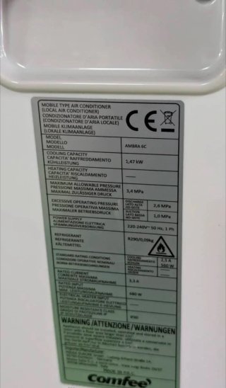 Aire acondicionado portátil COMFEE' 5000 BTU
