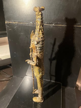 Figura Arte Africano Bronce
