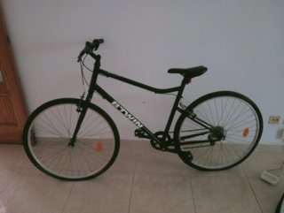 Bicicleta de paseo caballero negra