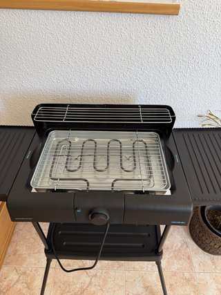 Barbacoa Eléctrica Cecotec Grill Parrilla Negra