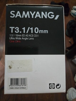 Samyang T3.1/10mm Cine Lens CANON