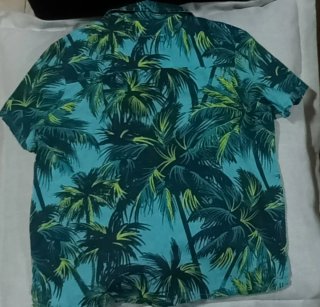 Camisa Talla 4 Estampado Palmeras