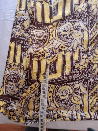 Tessuto Batik Marrone Giallo