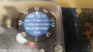 Presostato Dungs LGW 1,5 C2 IP54