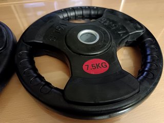 2 discos 7.5 Kg con agarre