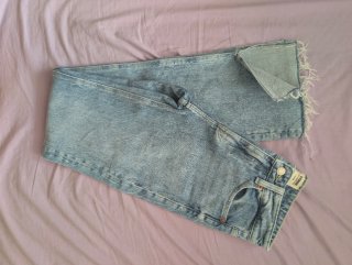 Jeans a zampa/flare lavaggio chiaro