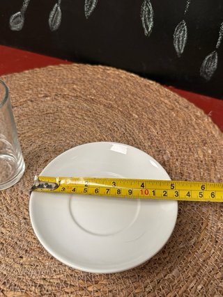 40 unidades Juego de vasos y platos de café