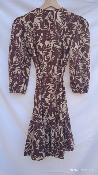 Vestido Mango Corto Estampado Talla XS