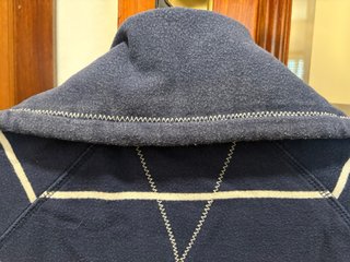 Casaco Quebramar Listrado Azul e Branco feminino