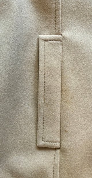Abrigo lana y cachemira beige