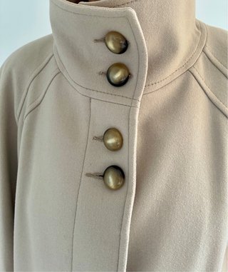 Abrigo lana y cachemira beige