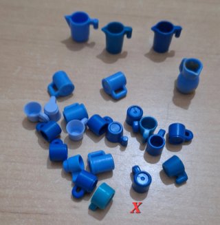 Playmobil Tazas y Jarras Azules