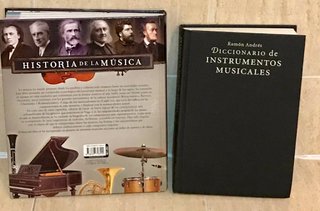 Lote 2 libros Historia de la Música y Diccionario