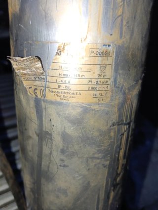 Bomba sumergible Bombas Eléctricas S.A.