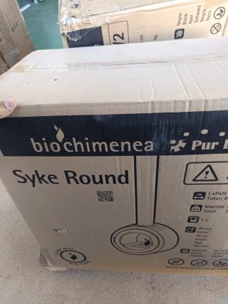Estufa Bioetanol PURLINE Syke Redonda Negra