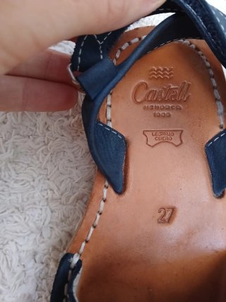 Menorquinas azul marino talla 27
