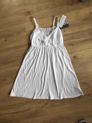 Camisón Maternal y Lactancia Selú Blanco