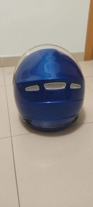 Casco de moto Nitro azul