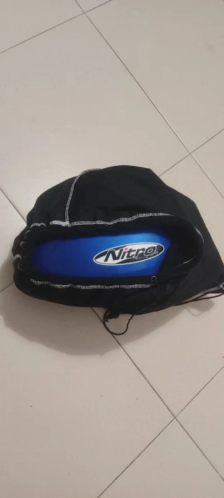 Casco de moto Nitro azul