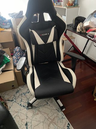 Mesa Gamer BEXUE Negra y Roja