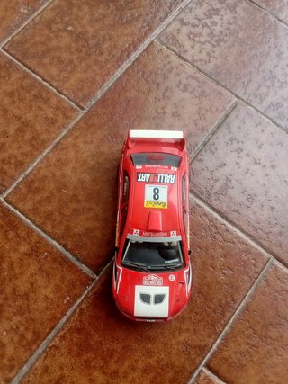 Coches Scalextric Skoda y Mitsubishi