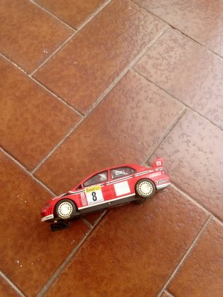 Coches Scalextric Skoda y Mitsubishi