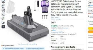Batteria di ricambio per Dyson V11 a vite Nuova