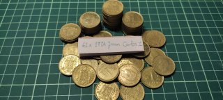 Lote 61 monedas de 1 Peseta Juan Carlos 1975 y '80