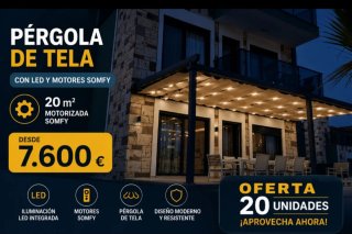 Pérgola Automatizada motores Somfy Premium
