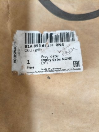 Parrilla Frontal Audi Q2 Sline 81A853651HRN4