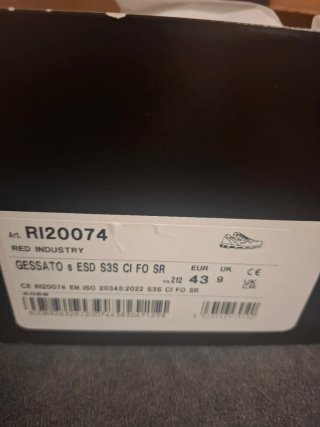Zapatos de seguridad Cofra U-Power talla 43