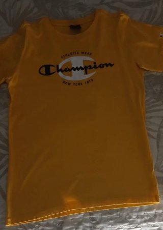 Camiseta Champion Niño Amarilla