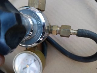 Antorcha TIG con regulador y manguera