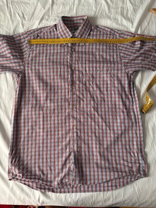 Camisa cuadros manga corta hombre Lacoste M