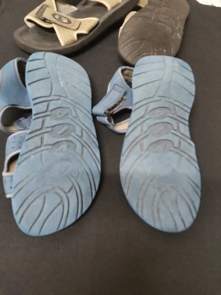 Sandalias Avia Beige y Azul