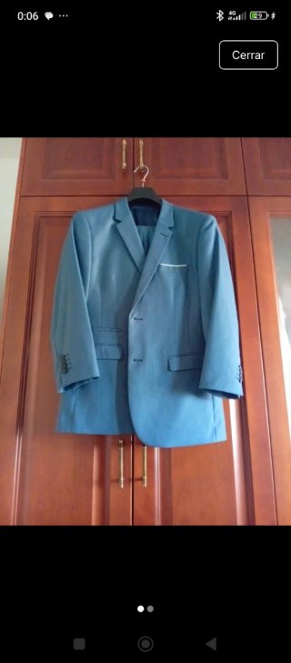 Traje juvenil azul