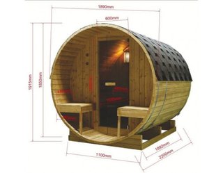 Sauna de exterior 189×220 cm