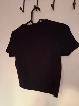 T-shirt Tally Weijl nera con stampa floreale