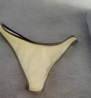 Bikini amarillo y marrón talla XL