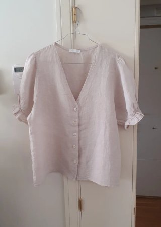 Blusa Lino Arena Manga Farol Talla M