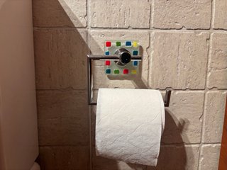 Conjunto toallero y portarrollos baño