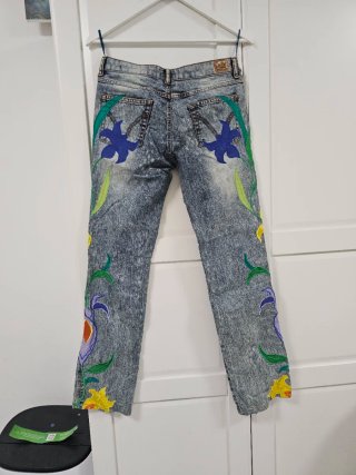 Pantalones D&G bordados florales