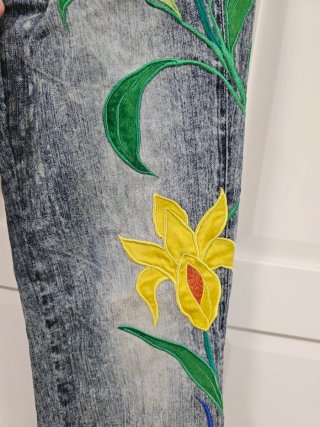 Pantalones D&G bordados florales