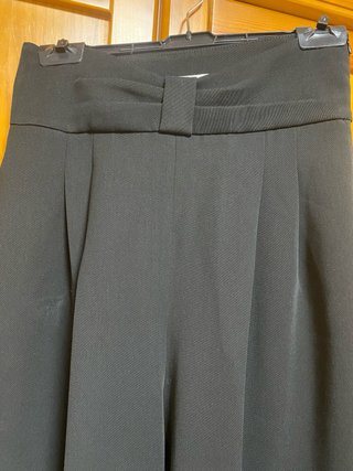 Pantalón Zara Talle Alto Vestir Negro