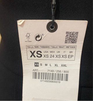 Pantalón Zara Talle Alto Vestir Negro