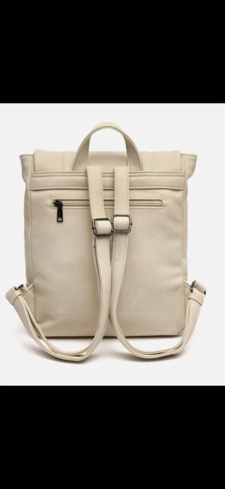 Mochila Misako beige nueva con etiqueta